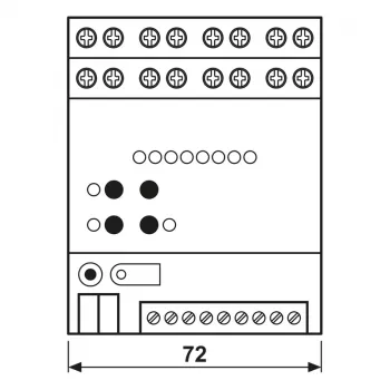 JUNG 2570M1SR KNX IP multistation, DIN-sín, 4 TE, Secure