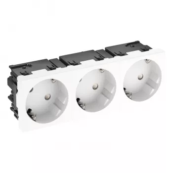 OBO BETTERMANN Connect 45 STD-D3SC RW3 3 foglalatos Schuko-aljzat 33° tisztaságfehér 6120503
