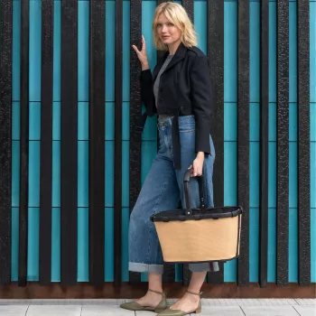 Reisenthel Carrybag Frame Raffia Black bevásárlókosár 22L BK 7079