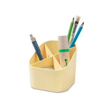 HAN X-LOOP tolltartó pasztellasárga műanyag 4 rekeszes 111 x 111 x 105 mm 17238-815D