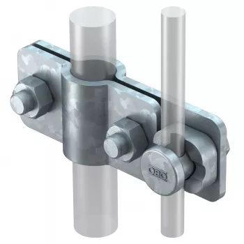 OBO Bettermann csatlakozókapocs 2710/25 25mm keresztkapocs kerek és lapos vezetékhez (5001226)