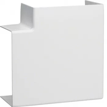 HAGER lapos sarok LFF6011059016 PVC LF/LFF/LFH 60x110 kábelcsatornához, tisztafehér
