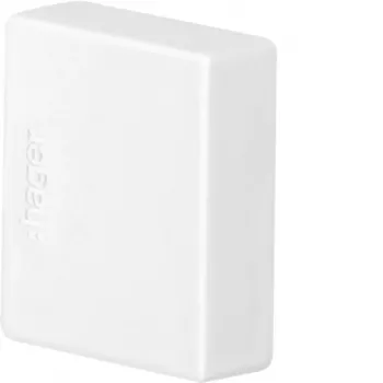 Hager LF2002069016 End Piece, Traffic White, for 60x20 mm Trunking