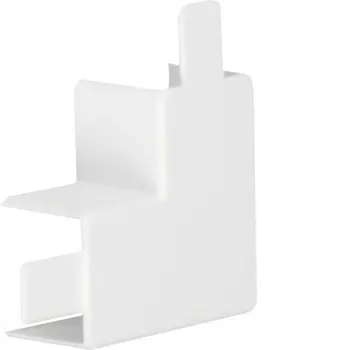 HAGER Flat Angle Fitting hfr PVC LF3003059016 for LF 30x30mm Traffic White