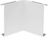 HAGER BRS0802I9016 belső sarokfedél, acéllemez, közlekedési fehér RAL 9016, 80x20 mm BR csatornához