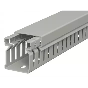 OBO Bettermann LK4 30025 huzalozási csatorna, réssel, 30x25 mm, 2 m, szürke 6178005