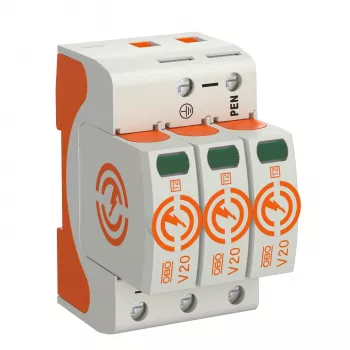 OBO BETTERMANN SurgeController V20 V20-3-280 3 pólusú 280V 2-es típusú túlfeszültség-védelmi készülék 5095163