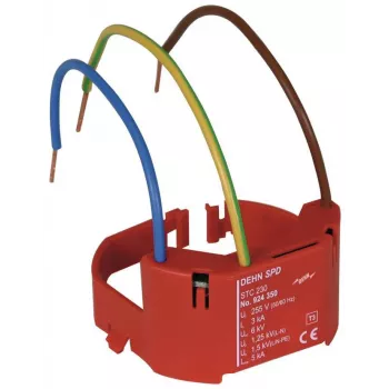 DEHN STC 230 túlfeszültség-védelmi készülék 3-as típus, 230 V, kapcsos csatlakozás, piros 924350