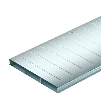 OBO Bettermann padló alatti kábelcsatorna S3 35038-2, 2 részes, 350x38 mm, 2000 mm, tűzihorganyzott acél 7400289