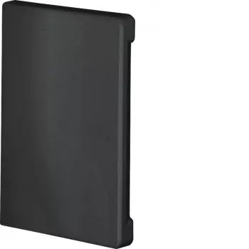 Hager BR6510069011 záródarab, vágásfedél, halogénmentes, grafitfekete (RAL 9011), 65x100 mm csatornához