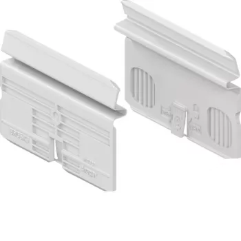 HAGER BR65X9 rendszerkészüléktartó BR65x mellvédcsatornához, 2-es, tisztafehér