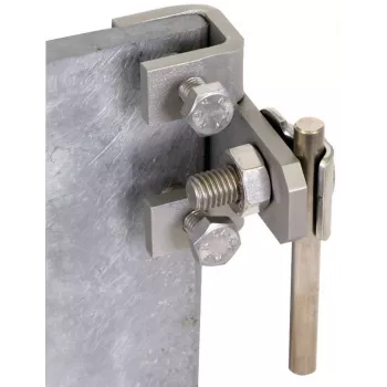 DEHNclip potenciálkiegyenlítő kapocs 372219 vízszintes rozsdamentes acél kerek 8-10 mm és lapos 30x3,5 mm vezetékhez