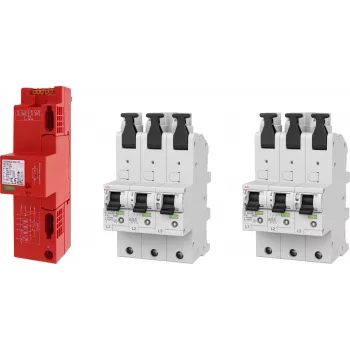 DEHN SET 2 DSH ZP B2 LSG 909656 túlfeszültség-védelmi készlet, TT + 2x DSHU