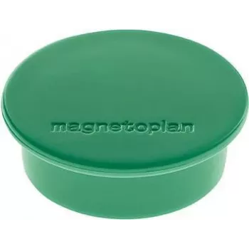 Magnetoplan Discofix Round Magnet Green Full-Core Ferrite 2.2 kg 10-Pack 1662005
