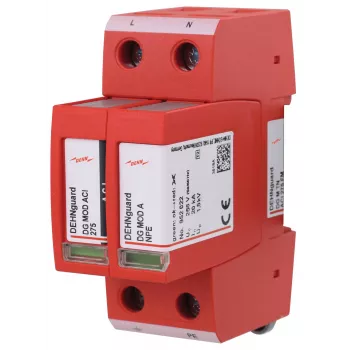 DEHN DEHNguard M TN ACI 275 FM 2. típusú túlfeszültség-levezető 2-pólusú 275V távjelzéssel 952220