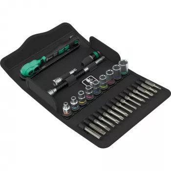 Wera 8100 SA 15 Zyklop átkapcsolható racsnis kulcs 1/4 inch hajtás dönthető fejjel és Kraftform markolattal 05005542001