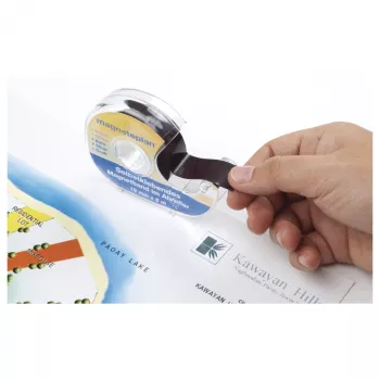 MAGNETOPLAN HOLTZ Self-Adhesive Magnetic Tape in Hand Dispenser, Black, 19 mm x 5 m (15510)