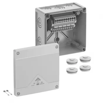 SPELSBERG Abox Pro SL-6² elágazó doboz, IP66/IP67/IP69, 5-pólusú, szürke 40644001