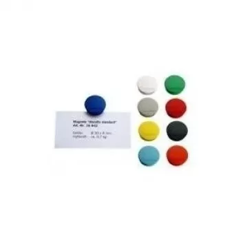 Magnetoplan Discofix kerek mágnes Standard, zöld tömör ferrittel, tartóerő kb. 0,7 kg (1664205)