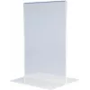 MAGNETOPLAN HOLTZ akril asztali tartó DIN A3 álló formátum kristálytiszta kétoldalas 297 x 420 mm (43115)
