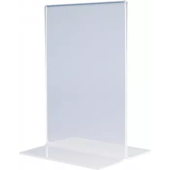 MAGNETOPLAN HOLTZ akril asztali tartó DIN A3 álló formátum kristálytiszta kétoldalas 297 x 420 mm (43115)