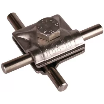 DEHN 390059 többfunkciós csatlakozókapocs, kerek vezeték 8-10 mm, rozsdamentes acél