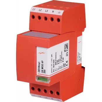 DEHNrail DR M 4P 255 2. típusú túlfeszültség-levezető 4 pólusú 255V 953400