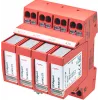 DEHN DEHNguard MP TNS 275 FM 2. típusú túlfeszültség-levezető, 4 pólusú, 275V, 40kA, DIN-sín 942405
