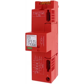 DEHN DSH ZP B2 LSG TT 255 1+2 típusú kombinált túlfeszültség-levezető 4 pólusú 255V 909731