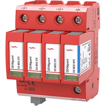 DEHN DG MD TT 275 2. típusú túlfeszültség-levezető 4 pólusú távjelzéssel 943315