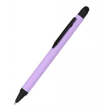 ONLINE SCHREIBGERÄTE alumínium golyóstoll stylusszal, lila, kék tinta (32120/3D)