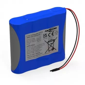 Ansmann Li-ion akkumulátor-csomag 2S2P 7,2V 5100mAh 4x 18650 kábellel és BMS-sel