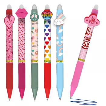 ONLINE magiXX Fun gél toll Love& 0,7 mm kék 6 db (70190)