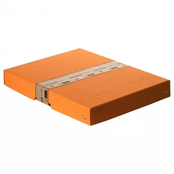 FALKEN PURE irattároló doboz 500 lap pasztell narancs 24,0 x 32,0 x 4,0 cm 22001832000F