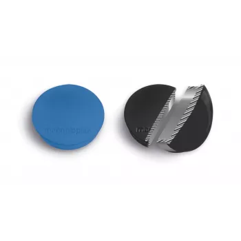 MAGNETOPLAN HOLTZ Discofix Round Magnet Standard, Dark Blue, Full-Core Ferrite, 0.7 kg Holding Force, 10 Pieces (1664214)