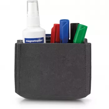 magnetoplan magnetoTray Medium szürke filctolltartó, mágneses, 100%-ban újrahasznosított PET-palackokból 1227701