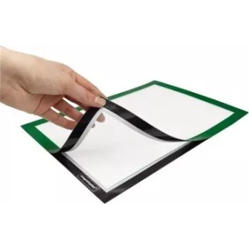 MAGNETOPLAN HOLTZ magnetofix info-keret DIN A4, zöld, kinyitható, kétoldalas, öntapadós 1131905