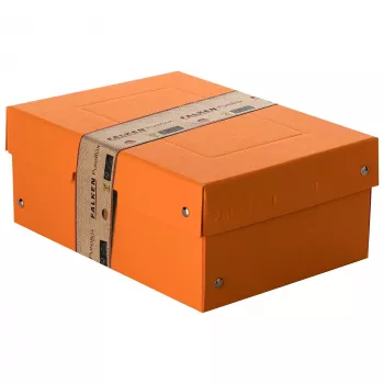 FALKEN PURE irattároló doboz 1250 lap pasztell narancs 18,0 x 25,0 x 10,0 cm, 1 darab (22001848000F)
