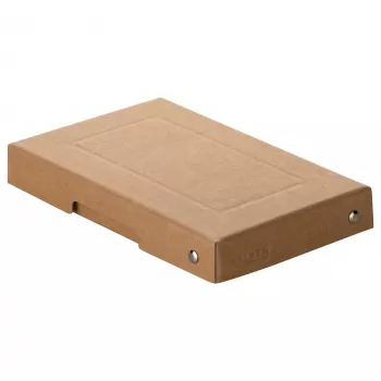 FALKEN PURE tárolódoboz 310 lap természetes barna 12,0 x 18,5 x 2,5 cm, 1 db 22001824000F