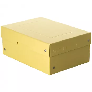 FALKEN PURE irattároló doboz 1250 lap pasztell sárga 18,0 x 25,0 x 10,0 cm, 1 db 22001944000F