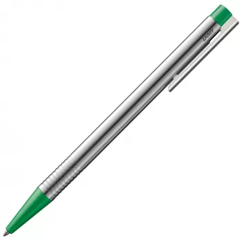 LAMY Logo golyóstoll, matt zöld lakk, nemesacél ház, M16 kék betét 1228040