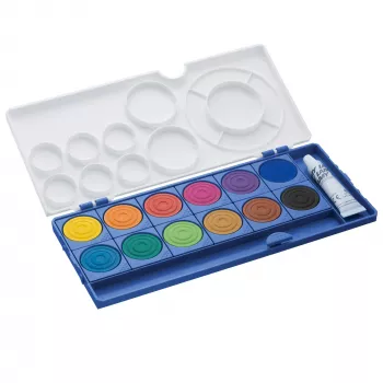 LAMY aquaplus fedőfestékes doboz, 12 ragyogó szín, kék tok 1222610