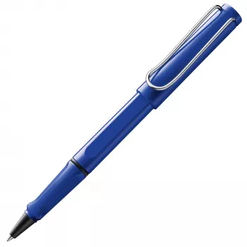 LAMY Safari Rollerball Pen Blue with Ergonomic Grip and Metal Clip (1214114)