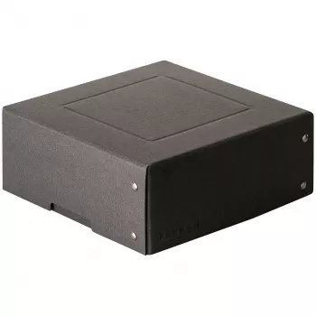FALKEN PURE tárolódoboz 200x200mm 1050 laphoz, fekete, 21x21x8,5 cm 22001752000F