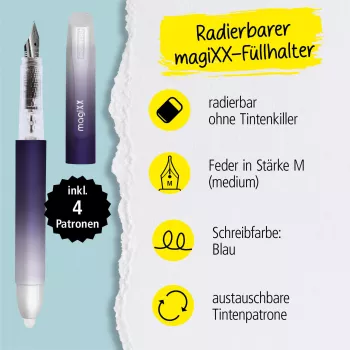 ONLINE magiXX Lavender töltőtoll, közepes hegy (M), lila 70198