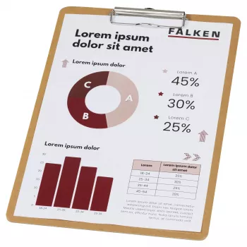 FALKEN PURE Nature iratkapocs A4, karton, barna 15072600000F