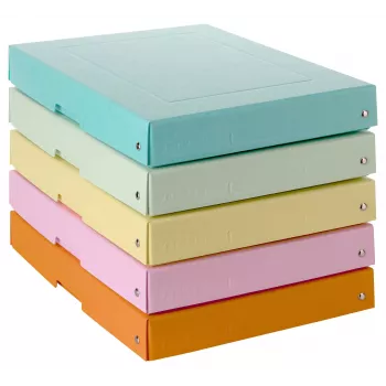FALKEN PURE tárolódoboz 500 lap pasztell vegyes 24 x 32 x 4 cm, 5 darab 22001952000F