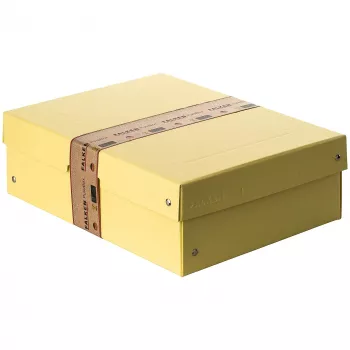 FALKEN PURE dokumentumtároló doboz 1250 lap pasztellsárga 24,0 x 32,0 x 10,0 cm, 1 darab 22001936000F