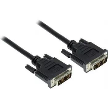 GoodConnections DVI-D Single Link kábel 18+1 dugó-dugó, 1,8 m, fekete, aranyozott, kétszeresen árnyékolt, HDCP, 1920x1200 4310-DD2