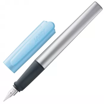LAMY nexx Fountain Pen Azure/Silver A Beginner Nib (1238589)